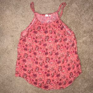 Floral Tank with Braided Detail
